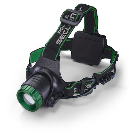Police Security Flashlights Police Security Blackout R 1000 Lumen Pivoting Hands Free Water Resistant, Slide Focus Headlamp 98730